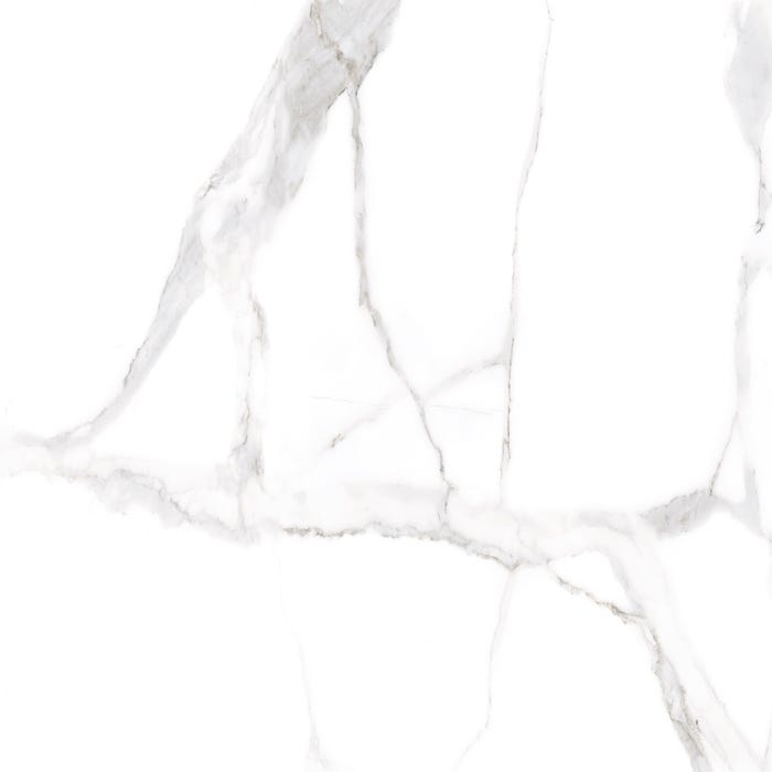 Carrelage sol intérieur effet marbre l.60x L.120cm - Florencia Blanc
