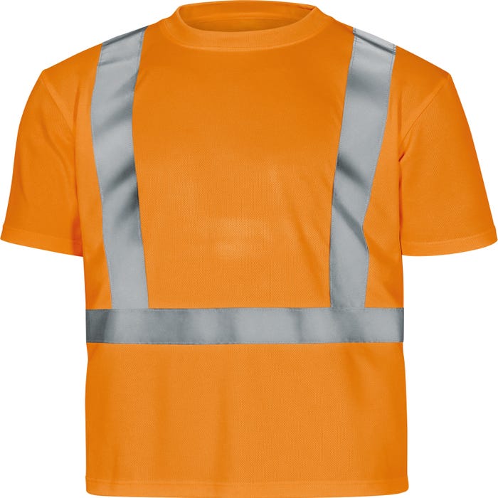 T-shirt de travail haute visibilité orange  T.L - DELTA PLUS