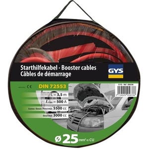 Cables demarrage 500A (3,5L/5,5L) - GYS