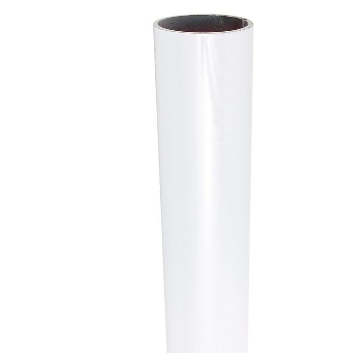 Tube penderie blanc Diam.19 mm Long.2 m - HETTICH
