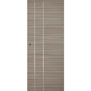 Porte seule revêtu décor Havane H.204 x l.73 cm Griff'Steel - JELD WEN