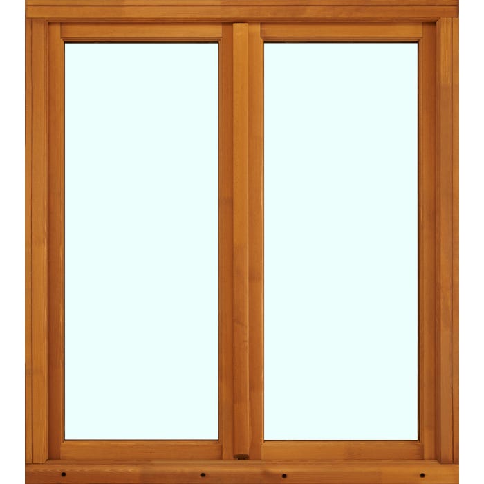 Fenêtre bois H.115 x l.120 cm ouvrant à la française 2 vantaux Pin