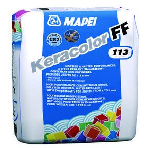 Mortier joint sac 25 kg Keracolor FF 113 Gris ciment MAPEI