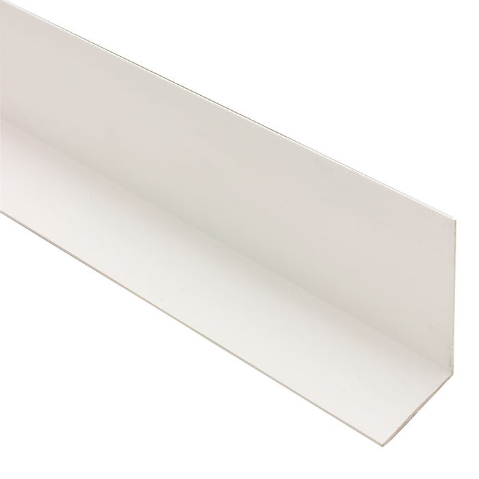 Cornière PVC blanc 35x35mm L. 260 cm - CQFD