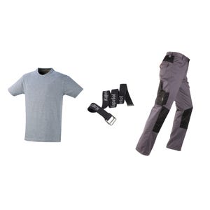 Kit pantalon  taille xl + t-shirt + ceinture kapriol