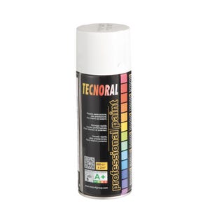 Peinture aérosol brillant blanc ivoire 400 ml - TECNORAL