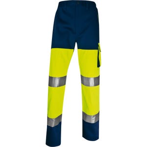 Pantalon de travail haute visibilité jaune Taille S PANOSTYLE - DELTA PLUS