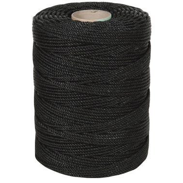 Corde spéciale tire-câble polyéthylène noir Long.200 m Diam.4 mm