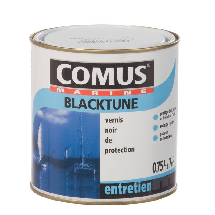 Vernis bitumeux brillant noir 2,5 L Blacktune - COMUS