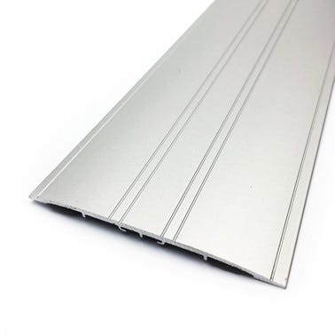 Barre de seuil aluminium à coller L.300 x l.10 cm 