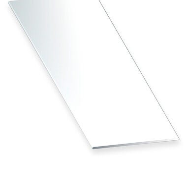 Profilé plat PVC l.50 mm x L.260 cm blanc  - CQFD