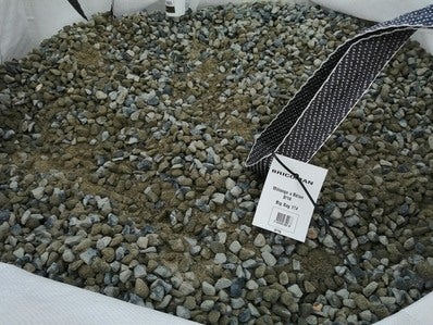 Point P Big Bag Caillou Gravier Concassé Calcaire Noir 6/14 Mm Big
