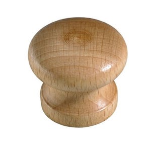 Bouton en bois de hêtre verni Diam.35 mm