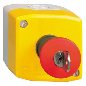 Boîte jaune arrêt d'urgence à clé Diam.40 mm Harmony - SCHNEIDER ELECTRIC