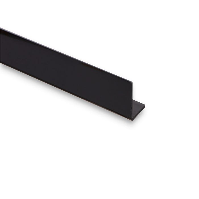 Cornière PVC noir 15x15mm L. 260 cm - CQFD