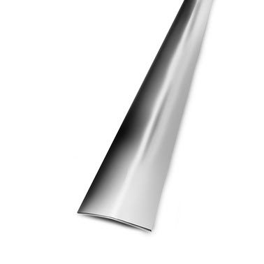 Barre de seuil inox brillant auto-adhésif L.166 x l.3 cm Presto