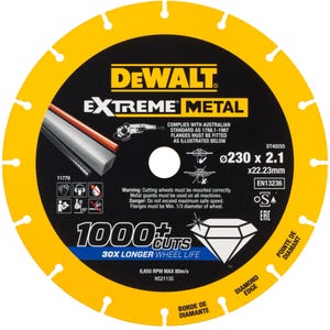 1 Disque Extreme métal 230x22.23x1.5mm - DT40255-QZ DEWALT
