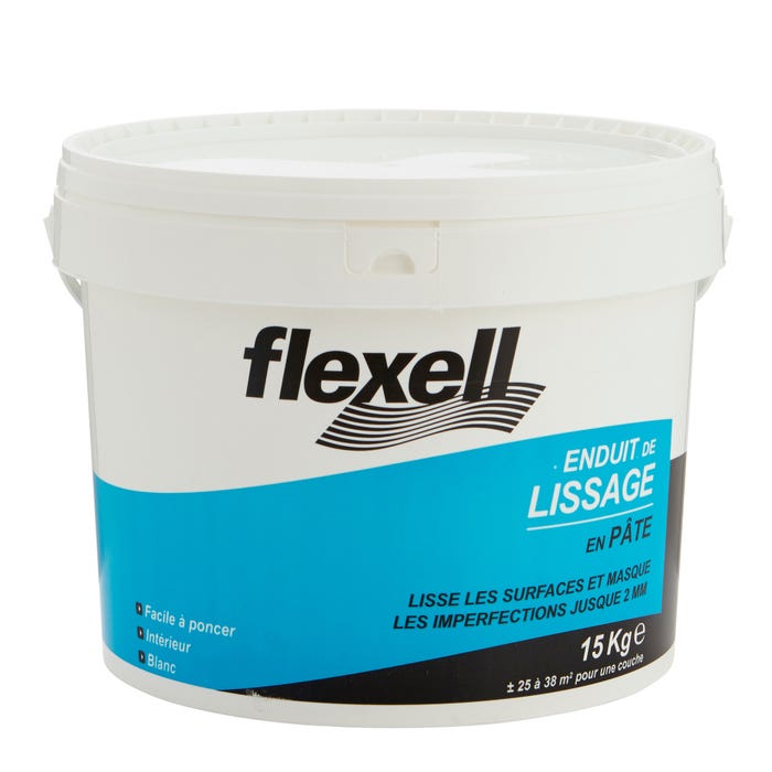 Enduit de lissage en pâte intérieur 15 kg - FLEXELL