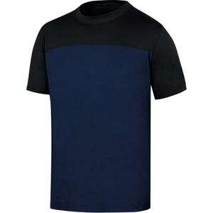 T-Shirt de travail bleu marine/Noir T.XXL GENOA - DELTAPLUS