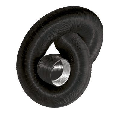 Gaine aluminium noire Long.1,5 m Diam.60 cm