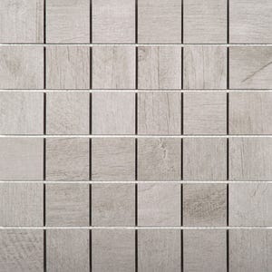 Mosaïque gris aspect bois l.29,5 x L.29,5 cm