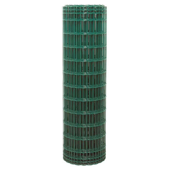 Grillage soudé pro vert maille 100 x 50 mm H.200 cm x L.25 m