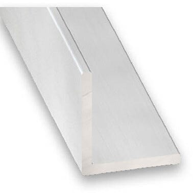 Cornière aluminium anodisé 20 x 20 x 1,5 mm L.100 cm