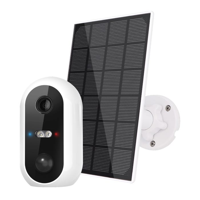 Caméra de surveillance extérieure sans fil IP WiFi Autonome rechargeable par panneau solaire - iFS510 - SEDEA - 518510 