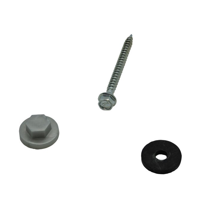 Kit fixation profil vissable aluminium Long.16 mm