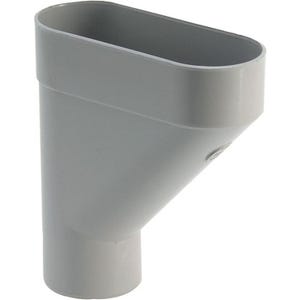 Jambonneau PVC gris Diam.80 mm - GIRPI