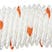 Corde cablée polypropylène blanc/orange 12 mm Long.1 m