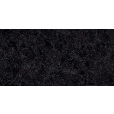 Carrelage sol intérieur effet marbre l.30x L.60cm - Marble Mix Black