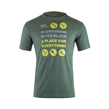 T-shirt de travail vert rifle T.L - KAPRIOL