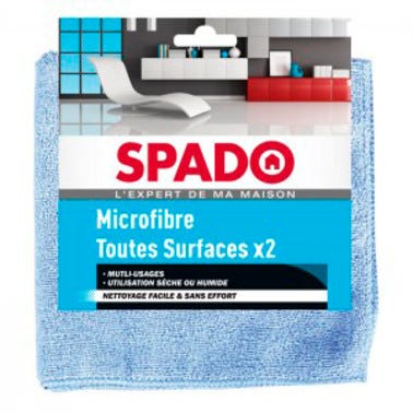 Lot de 2 microfibres toutes surfaces - SPADO