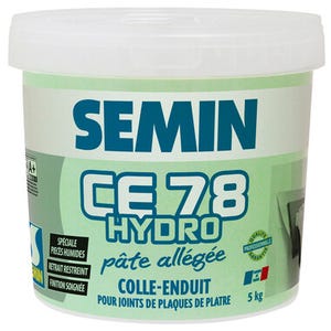 Enduit CE 78 hydro en pâte seau de 5 kg - SEMIN