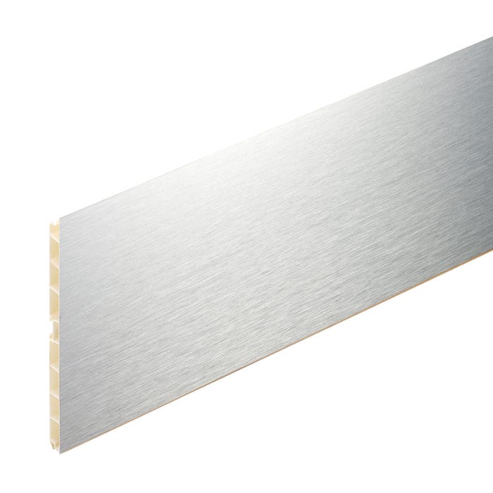 Plinthe aluminium finition brossé naturel Long.200 cm