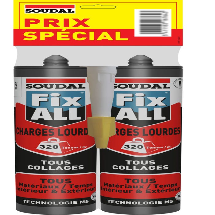 LOT 2 COLLE CHARGE LOURDE 290ML FIX ALL