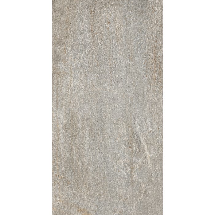 Carrelage sol extérieur effet pierre l.30,8 x L.61,5 cm - Cheyenne Grey