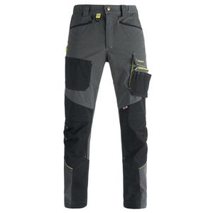 Pantalon de travail pour carreleur gris/noir T.XXXL - KAPRIOL