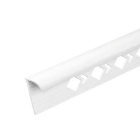 Profilé d'arrêt 1/4 rond ouvert 12,5mm PVC blanc  2m50