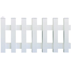 Lisse PVC horizontale blanc avec clé L.2400 x l.120 x Ep.30 mm