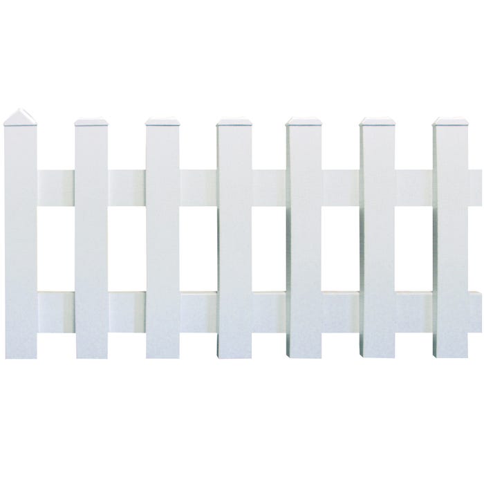 Lisse PVC horizontale blanc avec clé L.2400 x l.120 x Ep.30 mm
