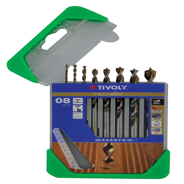 Ranger box forets bois technic Diam.2 à 10 mm 8 pièces - 10864070001 TIVOLY