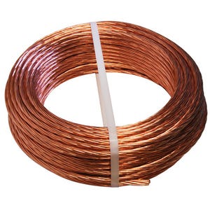 Câble de terre en cuivre nu  25 mm² L.25 m