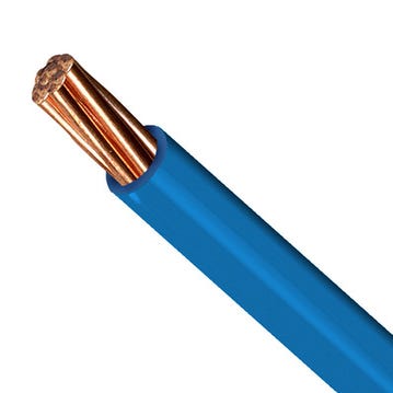Fil électrique HO7-VR 25 mm² bleu au mètre - MIGUELEZ