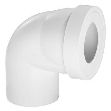Pipe WC rigide courte coudée mâle