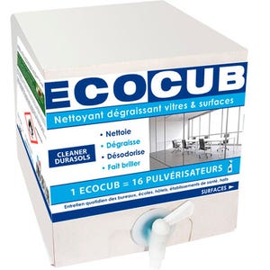 Ecocub nettoyant dégraissant vitre et surfaces 10 L 