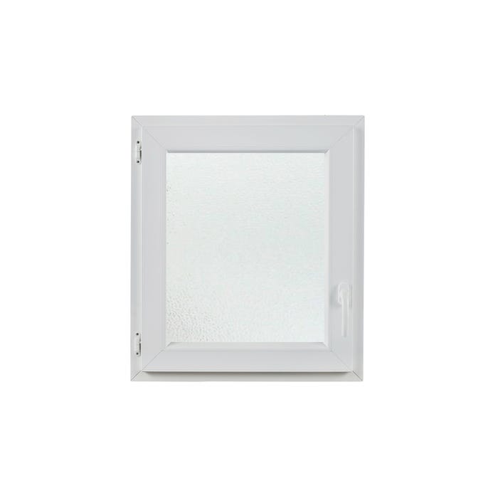 Fenêtre OF1 PVC H.95 x l.60 cm tirant gauche blanc