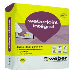 Weberjoint intégral beige crème 25kg