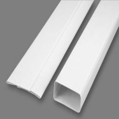 Conduit rectangulaire PVC rigide L.110 x l.40 mm L.1,5 m - S&P 
